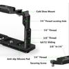 BGNing Camera Cage with 1/4", 3/8" Thread Locating Hole Built-in Magnetic Wrench Compatible with FX2 Camera (Gray) view 3
