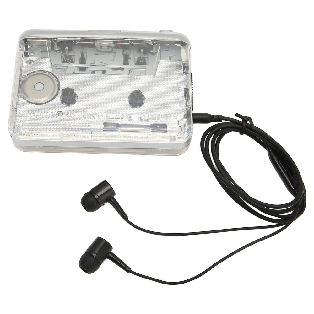 Personal Cassette Player, Cassette Player Cassette to Mp3 Converter Recorder Converter Audio Music Player with 3.5mm Headphone for Study Travel