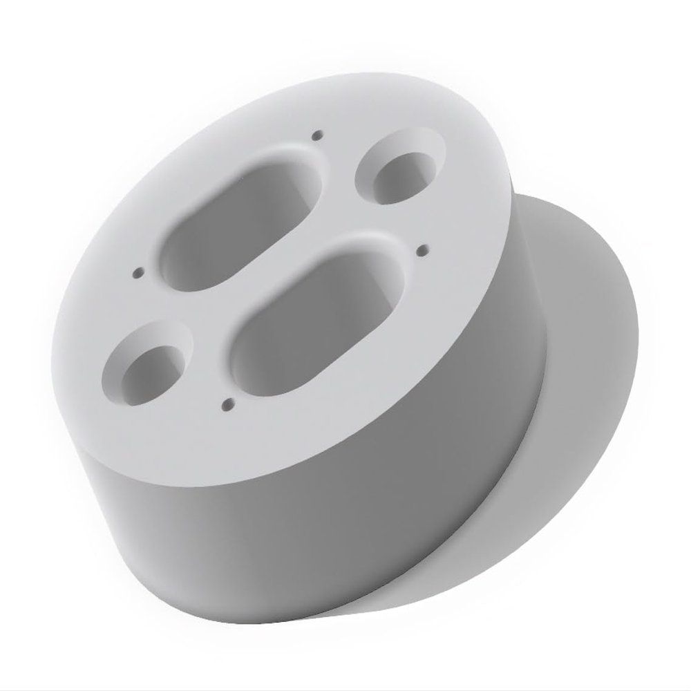 Fisheye Camera Mount, White, 6-Hole Mounting Disc