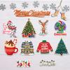 10 Pcs Cute Christmas Stickers, Holiday Vinyl Decals Featuring Flamingo, Reindeer, Sweater, Christmas Tree & Hot Cocoa, Festive Waterproof Stickers for Laptops, Water Bottles & Gift Wrapping view 1