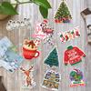 10 Pcs Cute Christmas Stickers, Holiday Vinyl Decals Featuring Flamingo, Reindeer, Sweater, Christmas Tree & Hot Cocoa, Festive Waterproof Stickers for Laptops, Water Bottles & Gift Wrapping view 3