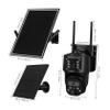 KONTONTY Solar Powered Outdoor Security Camera Kit Weatherproof Surveillance with LTE Router Night Vision Two-Way Audio for Home and Remote Monitoring US Version view 2
