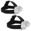 Kukyller Action Camera Head Mount Strap, 2PCS Adjustable Wearing Headband for Action Sport Camera Accessory view 1