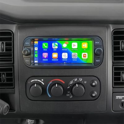 PHEZEN 6.86 inch Touchscreen Car Stereo Fit for Dodge Dakota 2002-2004, Android 13 Double Din Car Radio with Carplay & Android Auto in-Dash Navigation BT Mirror Link WiFi Backup Camera 2+32G