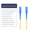 lidkew 30Meters 98ft SC to SC Fiber Patch Cable Single Mode Simplex,SC/UPC-SC/UPC Fiber Cable 9/125m, LSZH Optical Patch Jumper view 4