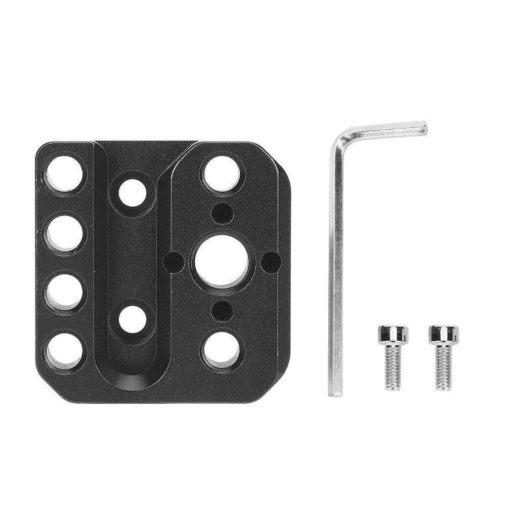 Aluminium Alloy Quick Release Plate Expansion Board Mounting Base for Ronin S Stabilizer, CNC Integrated with Slider Side, Anodizing,