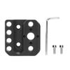 Aluminium Alloy Quick Release Plate Expansion Board Mounting Base for Ronin S Stabilizer, CNC Integrated with Slider Side, Anodizing, view 1