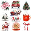 10 Pcs Merry Christmas Stickers, Cute Holiday Vinyl Decals Featuring Santa, Reindeer, Christmas Tree, Gnomes & Hot Cocoa, Festive Waterproof Stickers for Laptops, Water Bottles & Gift Wrapping view 1