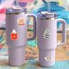 10 Pcs Merry Christmas Stickers, Cute Holiday Vinyl Decals Featuring Santa, Reindeer, Christmas Tree, Gnomes & Hot Cocoa, Festive Waterproof Stickers for Laptops, Water Bottles & Gift Wrapping view 3