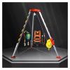 Aluminum Firefighting Rescue Tripod - Heavy-Duty 2600LBS Safety Manhole Support Stand & Lifting Equipment for Confined Space Rescue Operations view 1