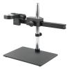 1pc Trinocular Binocular Microscope Video Camera 76MM Focus Holder Adjustable Rail Sliding Arm Bracket Desktop Microscope Stand(76 Base Type) view 1