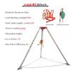 7ft Emergency Rescue Tripod Kit - Heavy-Duty Aluminum Confined Space Tripod with 1200LBS Winch, Strong Stability for Safety & Rescue Operations view 2