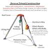 7ft Emergency Rescue Tripod Kit - Heavy-Duty Aluminum Confined Space Tripod with 1200LBS Winch, Strong Stability for Safety & Rescue Operations view 3