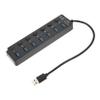 CONGARTENO Multifunction USB Hub Ports with Independent Power Switches and LED Indicators High-Speed Data Transfer Dock Holder for Desktop Computers and Laptops Built Overload Protection view 1