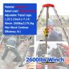 Aluminum Emergency Rescue Tripod Kit - Adjustable Confined Space Safety Tripod with Anti-Fall Device & 2600lbs Winch for Effective Rescue Operations view 2