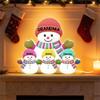 POPPOP Personalized Grandma Snowman Light Box, Custom Family Christmas Night Light, Christmas Birthday Gift for Grandma, Grandpa, Kids, 3D Effect Heartwarming 01 view 2