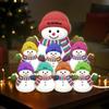 POPPOP Personalized Grandma Snowman Light Box, Custom Family Christmas Night Light, Christmas Birthday Gift for Grandma, Grandpa, Kids, 3D Effect Heartwarming 01 view 3