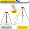 Heavy-Duty Aluminum Tripod - 49ft Retractable Fall Rescue System for Heights, Cliffs, Tight Spaces - Safety Winch for Stability in Confined Areas view 3