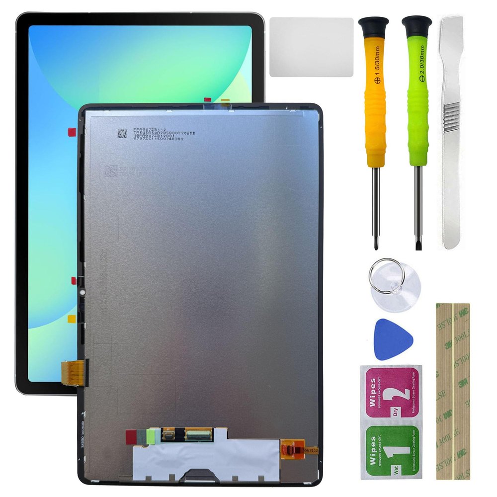 LCD Display Digitizer Touch Screen Assembly Replacement for Samsung Galaxy Tab S10 FE Wi-Fi SM-X520 S10 FE 5G SM-X526B LCD Display Digitizer Touch Screen Assembly Replacement 10.9 inch+Tools
