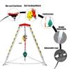 Emergency Rescue Tripod - Foldable Aluminum Alloy Lifting Equipment, Compact Fall Protection Kit for Firefighters, Retractable Legs for Confined Space Operations view 2