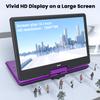 ieGeek 15.9" Portable DVD Player, 14.1" Large Screen, HDMI Input, Purple view 2