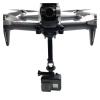 Chuhals for Action Camera Top Low Mount Holder 360 VR for Gopro for Insta360 Hanging Bracket Fixed Clamp for DJI for FPV Combo Drone view 4