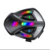 Logto Blaise X2 Motorcycle Intercom 2 Rider Helmet Communication System Motorcycle Helmet Bluetooth Headset Music Sharing Voice Control IP66 Waterproof 15 Lighting Models (Single Pack-Glossy Black) view 1