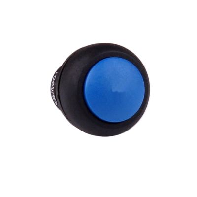 ZGTUYEAJ 5 Pieces 12mm Push Button Switch IP67 Waterproof Fixation Momentary Switch(Blue,Latching)