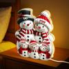 POPPOP Personalized Grandma Grandpa and Grandkids Snowman Light Box, Custom Family Christmas Night Light, Christmas Birthday Gift for Grandma, Grandpa, Kids, 3D Effect Heartwarming 02 view 2