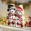 POPPOP Personalized Grandma Grandpa and Grandkids Snowman Light Box, Custom Family Christmas Night Light, Christmas Birthday Gift for Grandma, Grandpa, Kids, 3D Effect Heartwarming 02 view 3