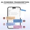 AI Voice Recorder - AI Note Taking Recording Device, Phone Wallet Card Holder Design, Transcribe & Summarize, APP Control Audio Recorder, Supports 137 Languages, for Lectures, Meetings, Calls (Black) view 4