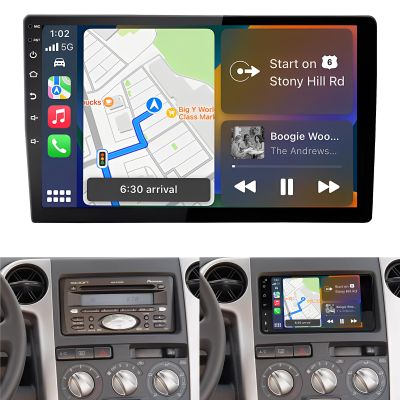 10.1'' Car Radio Stereo for 2004 2005 2006 Scion xB, 4+64G Double Din HD Touch Screen Car Audio Receiver with CarPlay Android Auto, GPS Navigation WiFi Frequency Modulation Bluetooth DSP Camera MIC