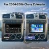 10.1'' Stereo for Chevy Colorado 2004 2005 2006 with Wireless Carplay Android Auto Car Radio for Colorado with Head Unit Bluetooth Radio, 4+64G GPS,WiFi,SWC,FM & RDS+AHD Backup Camera MIC view 2