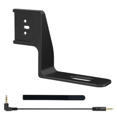 YUYUEMI Mic Cold Shoe for Insta360 X5 Microphone Holder with Audio Cable Action Cameras Mic Bracket for DJI MIC mini Adapter