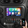 10.1" Car Radio Stereo for Chevrolet Trailblazer 2002 2003 2004 2005 2006 2007 2008 2009 with Wireless CarPlay & Android Auto, Radio for Trailblazer Support GPS Bluetooth WiFi FM Backup Camera view 1