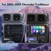 10.1" Car Radio Stereo for Chevrolet Trailblazer 2002 2003 2004 2005 2006 2007 2008 2009 with Wireless CarPlay & Android Auto, Radio for Trailblazer Support GPS Bluetooth WiFi FM Backup Camera view 2
