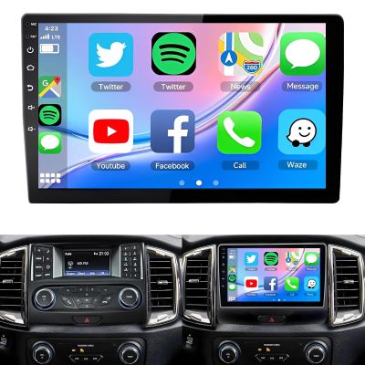 10.1'' Touch Screen Double Din for Ford Ranger 1998 1999 2000 2001 2002 2003 2004 2005 2006 with CarPlay/Android Auto, 4+64G Car Stereo Upgrade 5G WiFi GPS Bluetooth FM SWC AHD Backup Camera