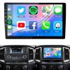 10.1'' Touch Screen Double Din for Ford Ranger 1998 1999 2000 2001 2002 2003 2004 2005 2006 with CarPlay/Android Auto, 4+64G Car Stereo Upgrade 5G WiFi GPS Bluetooth FM SWC AHD Backup Camera view 1