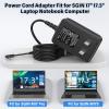 12V Laptop Charger Replacement Compatible with SGIN M17 Pro Notebook PC Computer, Power Cord AC Adapter Fit for SGIN M17Pro M17S 17 Inch 17.3" Windows 11 Laptop PC Model SGIN-M17S 12VDC 12.0V DC12V view 2