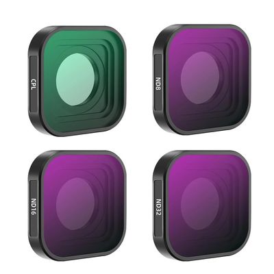 YILIANDE for BRDRC Lens Set for Gopro 12/9/10/11Action Camera for UV/CPL/ND8/16/32 for Polarizing for Optical Glass Kit for Accessories(CPL ND8 ND16 ND32)