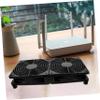 IWOWHERO Dual USB Cooling Fans for Computer Case and Router Small Portable USB Fan with Quiet Speed Control Material for Device Cooling view 4