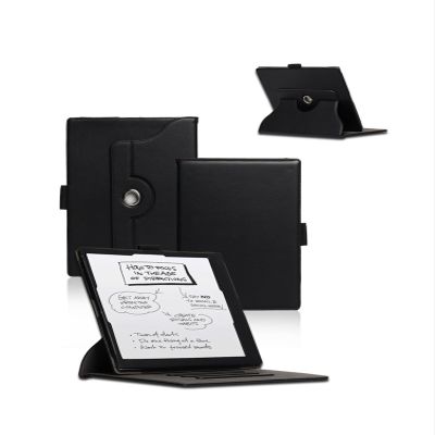 AJUSIBZR Case Compatible with Remarkable 2 10.3" 2020 Paper Tablet - 360 Degree Rotation Protective Folio Cover with Pen Holder