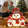 POPPOP Personalized Christmas Light Box with Checkered Snowman Design, Grandma and Grandkids, Custom Holiday Tabletop Decoration, Gift for Grandma, Gift for Xmas Family2025 view 4