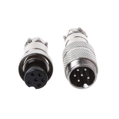 GX16 Aviation Connector Kit, 2/3/4/5/6/7/8 Pin Male Female Plugs, IP67 Metal Butting Connectors
