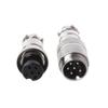 GX16 Aviation Connector Kit, 2/3/4/5/6/7/8 Pin Male Female Plugs, IP67 Metal Butting Connectors view 1