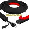 Generic Power Cord Hidden Cover Wall-Mounted Tv Cable Management Kit Adhesive Invisible Wire and Network Cable Concealer(200cm Black). view 2