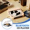 External Portable CD Player for Car, Plug & Play USB CD Player for Vehicle with AUX/USB Connection, External Car CD Players for Android and Non-Android Cars Stereo, Laptop, TV, Computer (Black) view 2
