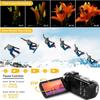 Dumjug 4K Camcorder Video Camera, 48MP Digital Video Camera for YouTube, with 3'' 270 Degree Rotation Touchscreen, 18X Video Recorder Vlogging Camera with Remote Control and Two Batteries view 4