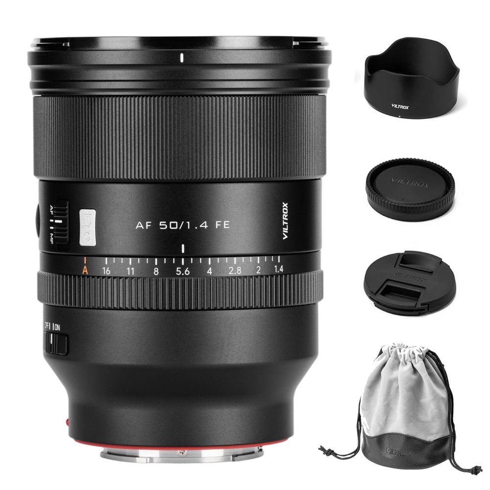 VILTROX AF 50mm F1.4 Pro FE Lens for Sony Full Frame Autofocus Camera Lens Compatible with Sony E-Mount Mirrorless Cameras a7 a7II a7III a7R a7RII a7RIII a7RIV a7S a7SII a9 a7C