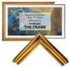 Stylespace Bright Gold Bezel for 75" Samsung The Frame TV & Pro (2021-2026) view 1